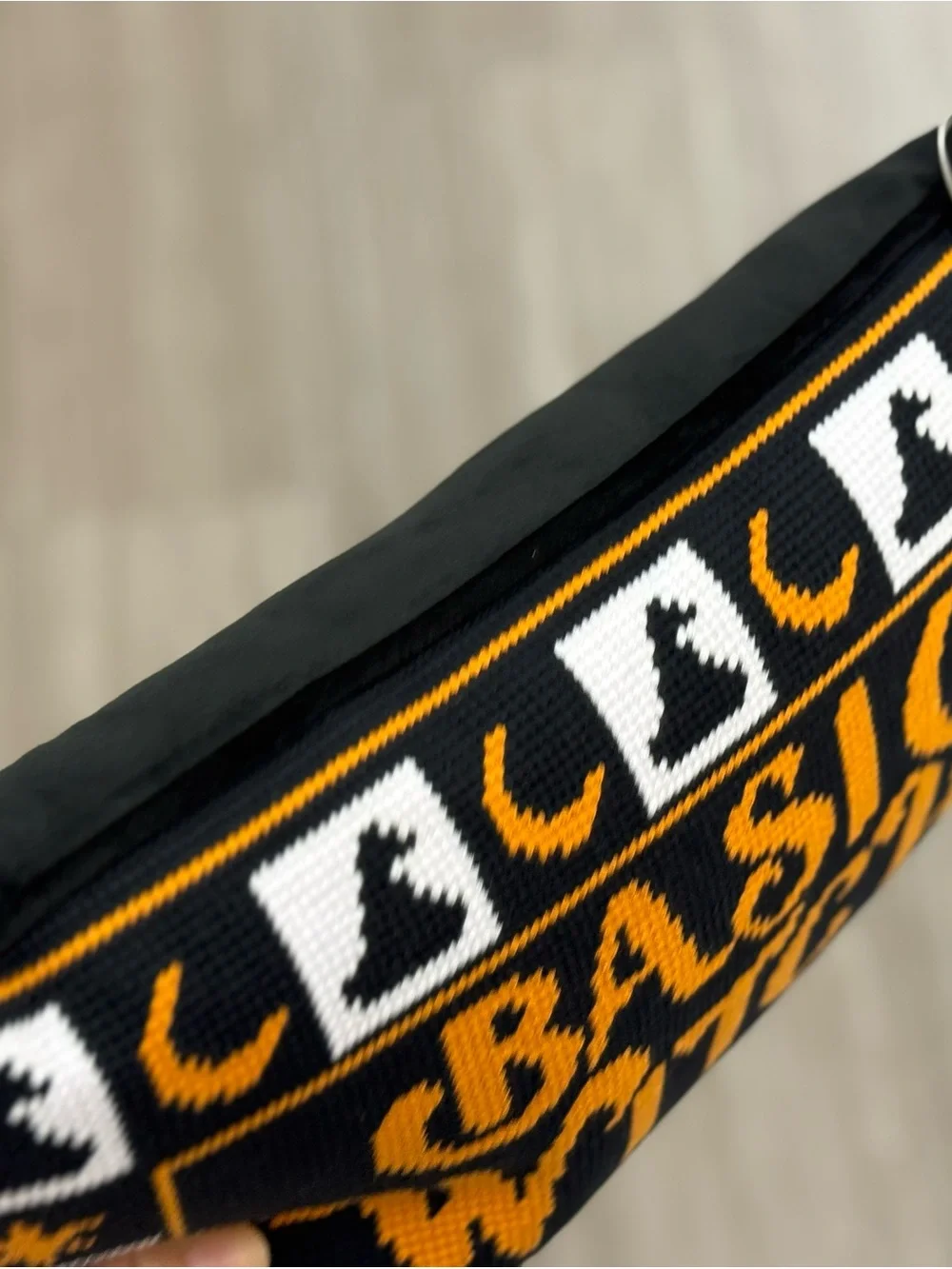 Basic Witch Pillow - Black and Orange Halloween Accent